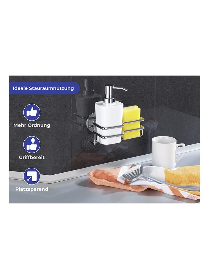 Wenko 2tlg. Set: Spülmittelspender mit Schwamm - 400 ml günstig kaufen onesize