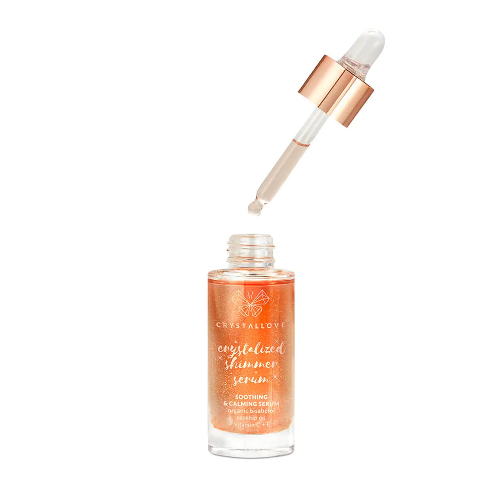 Crystallove serum za lice s ružičastim kvarcom i bisabololom