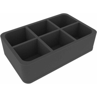 Feldherr 75 mm Half-Size Schaumstoff mit 6 Fächern
