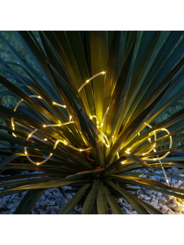 MARELIDA Solar Lichtschlauch 100LED 8 Funktionen in transparent - L: 4,95m günstig kaufen onesize