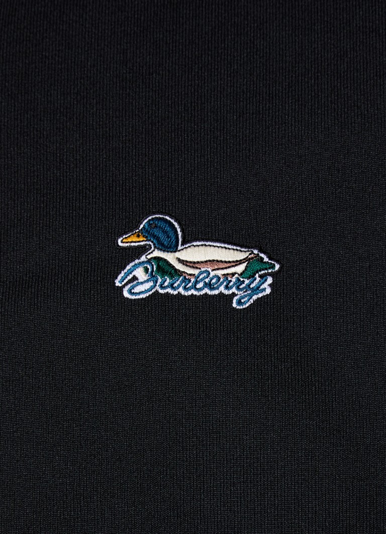 Burberry Track Jacket with logo embroidery and zip pockets