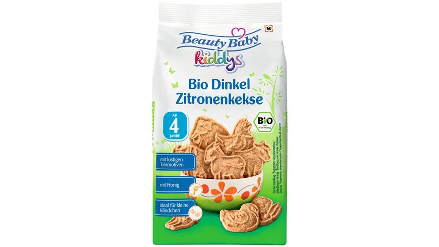 Beauty Baby Kiddys Bio Dinkel Zitronenkekse 125 g