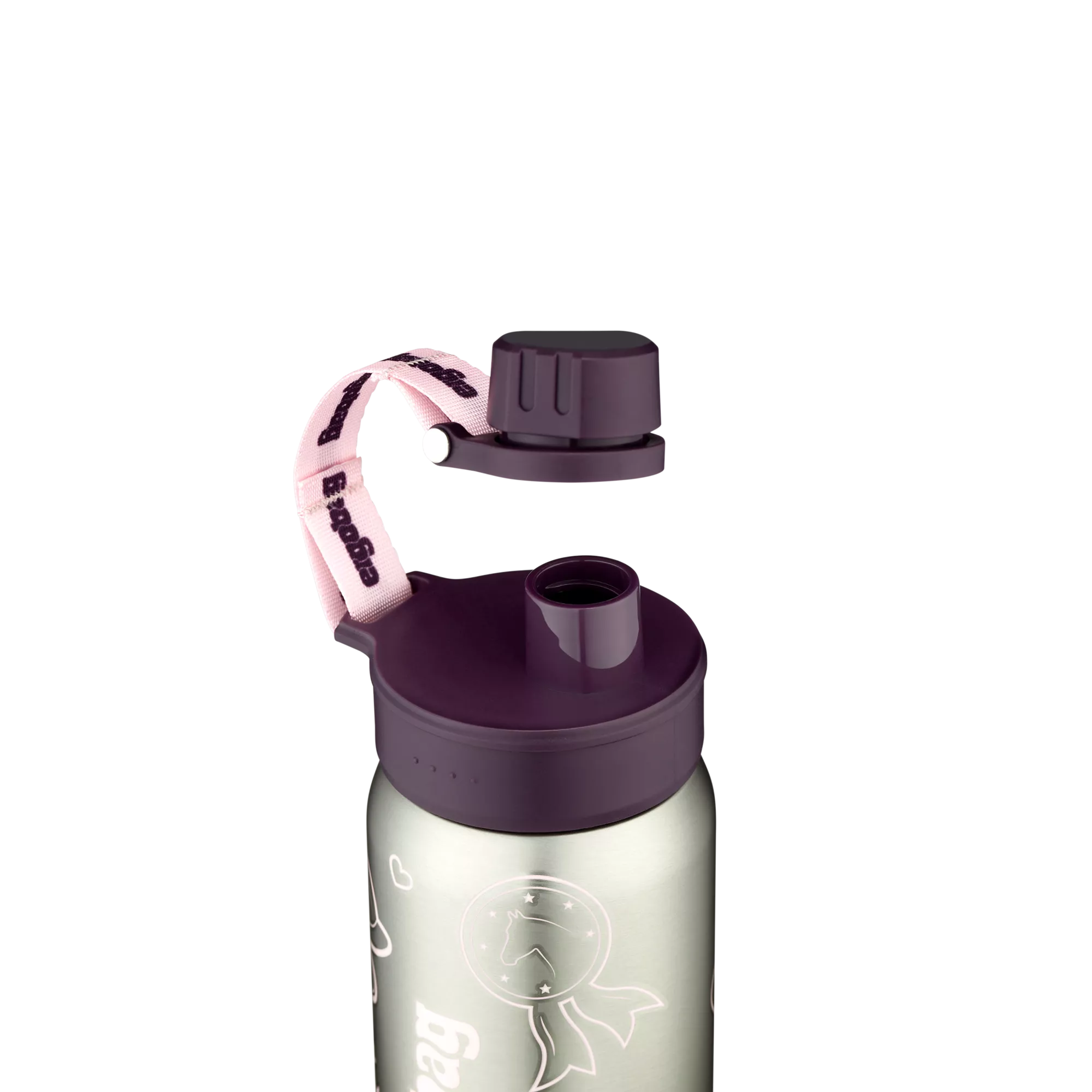 Ergobag Edelstahl Trinkflasche Lila