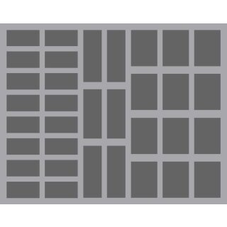 Feldherr 35 mm Full-Size Schaumstoff mit 34 Fächern gemischter Größe