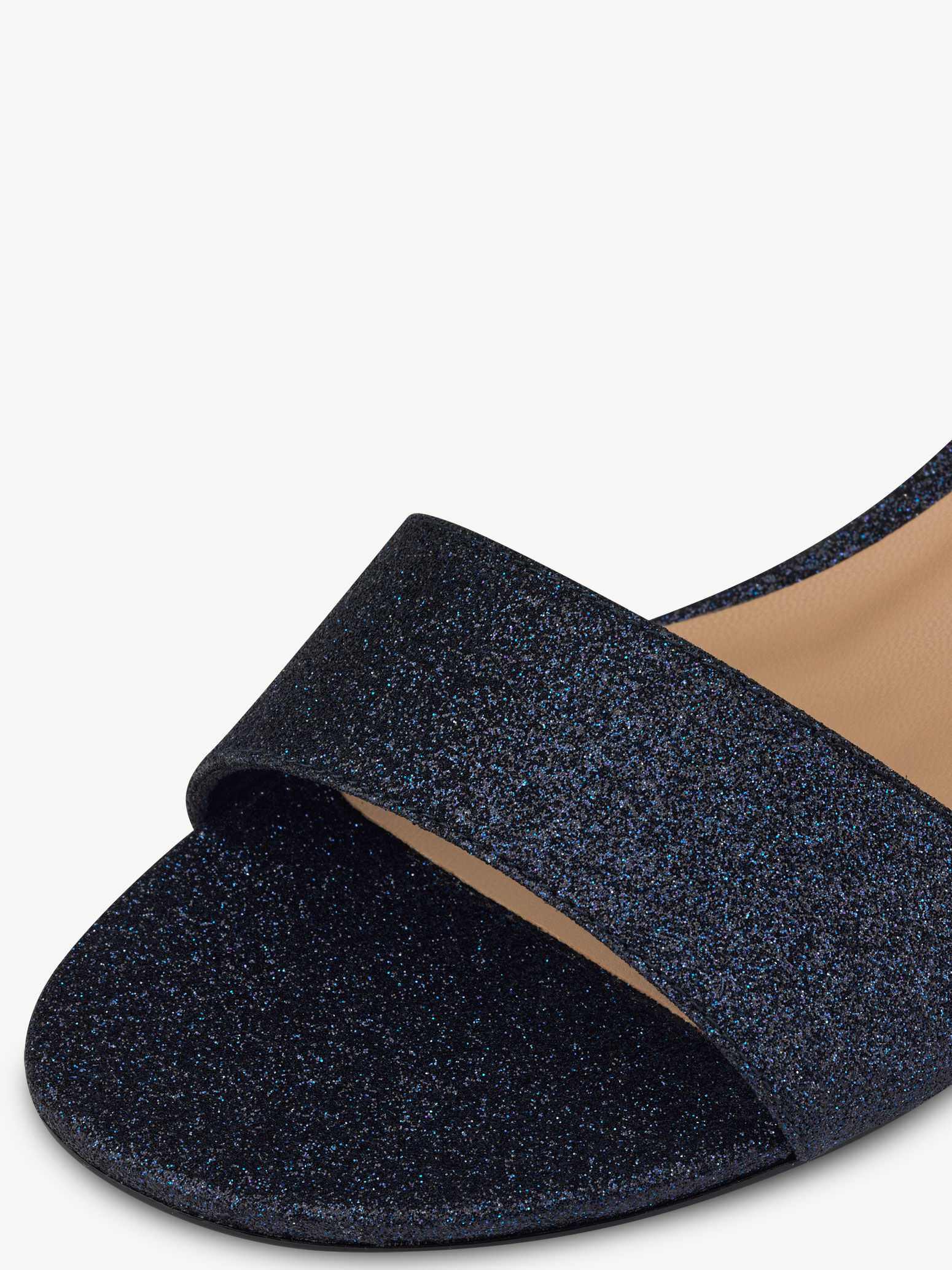 Sandale à talon - bleu