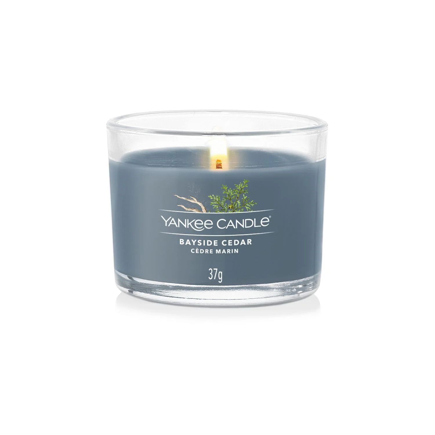 Velas votivas rellenas Bayside Cedar - Vela perfumada