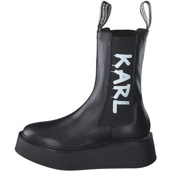 Karl Lagerfeld Zephyr Midi Gore Boot in schwarz