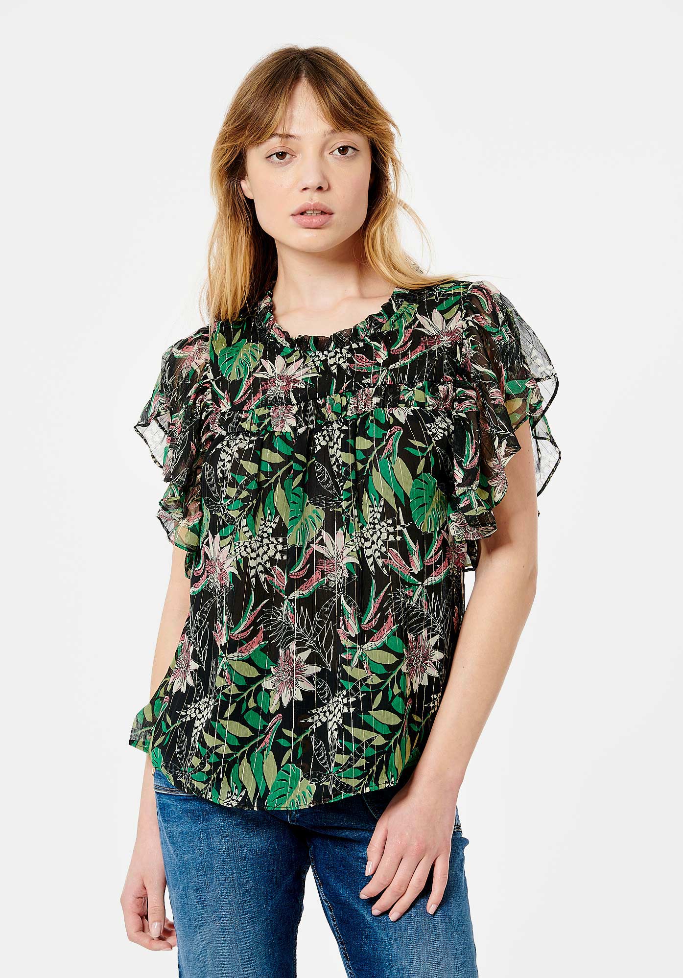 GINA   Blouse fleurie Femme