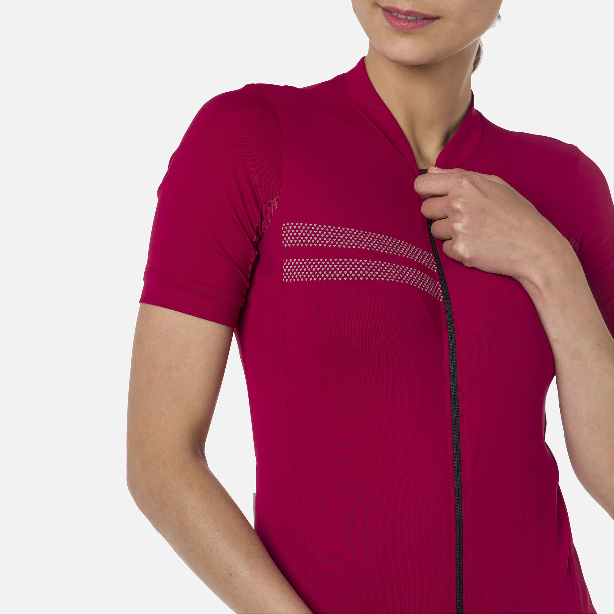 Maillot de vélo de route à manches courtes pour femme