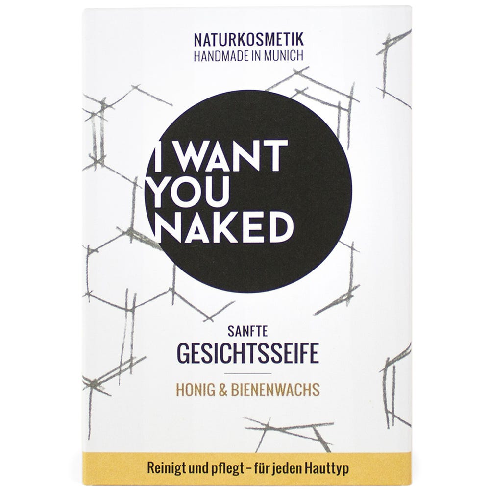I WANT YOU NAKED Gesichtsseife Honig & Bienenwachs 100 g