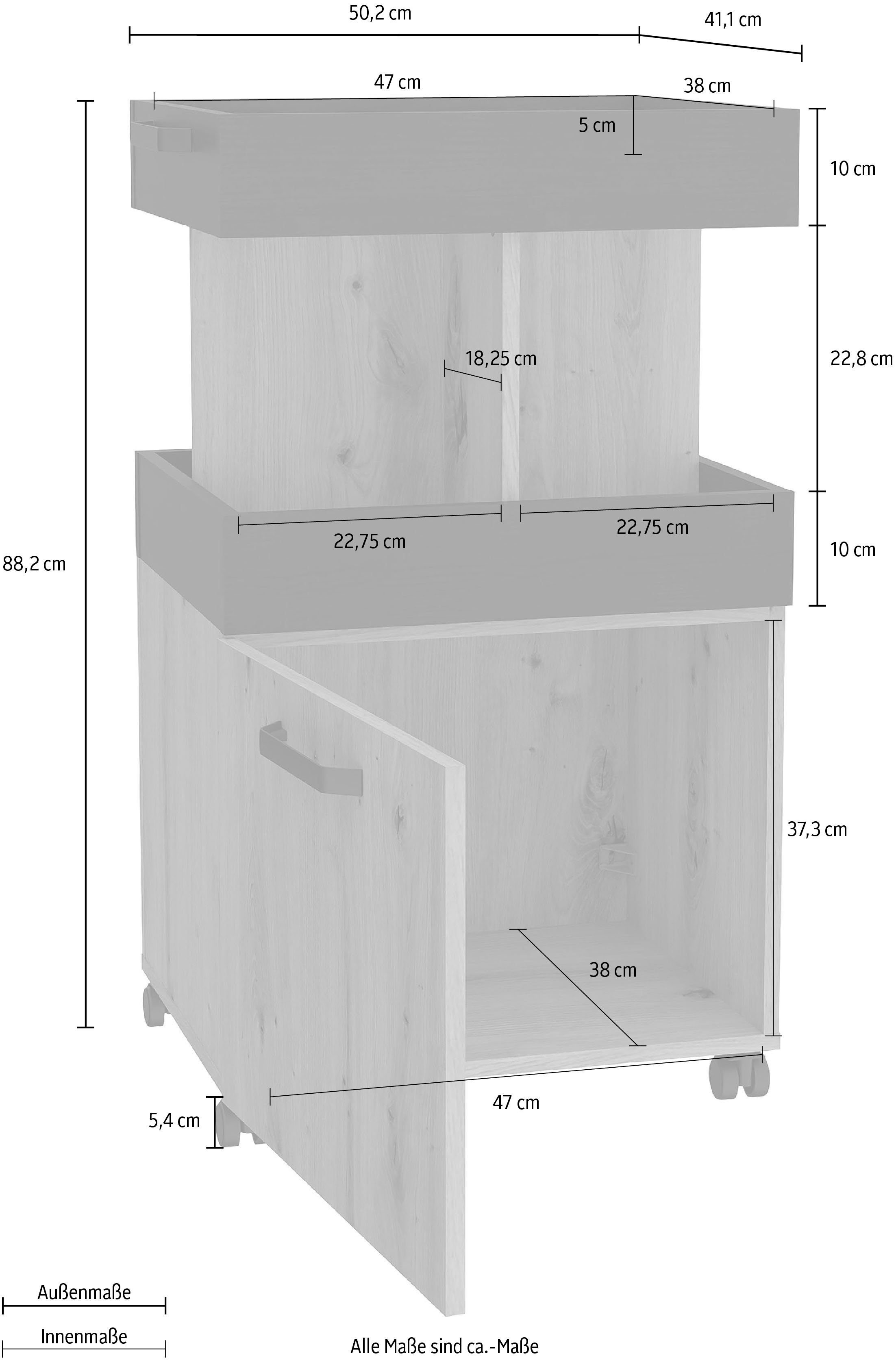 FORTE Barschrank Höhe ca. 88 cm