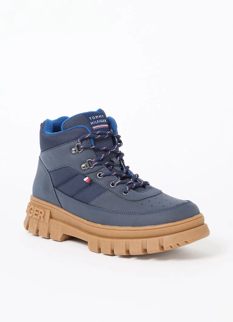 Pantofi cu șireturi și logo Tommy Hilfiger
