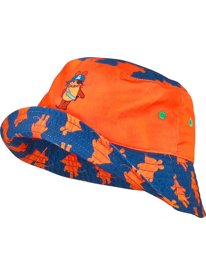 Playshoes Wende-Sonnenhut in Blau/ Orange günstig kaufen