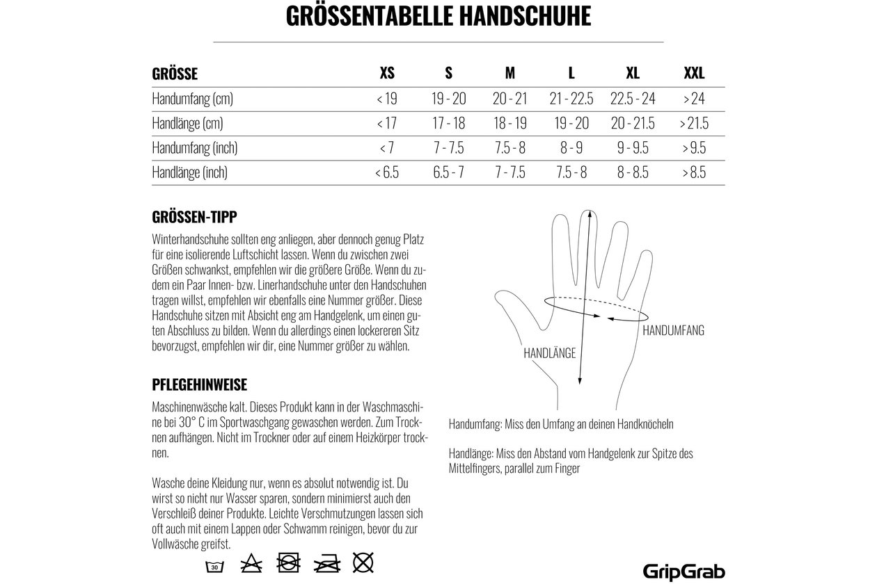 GRIPGRAB Hurricane 2 Windproof Midseason Langfinger Handschuhe - 2023