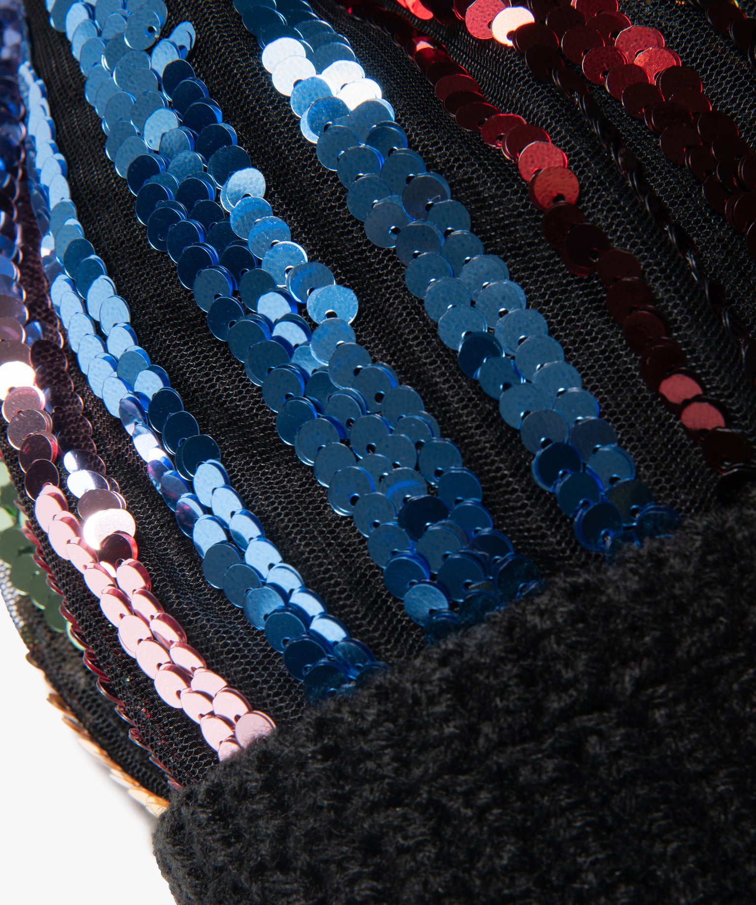 Bonnet femme à pompon et sequins brillants | GEMO