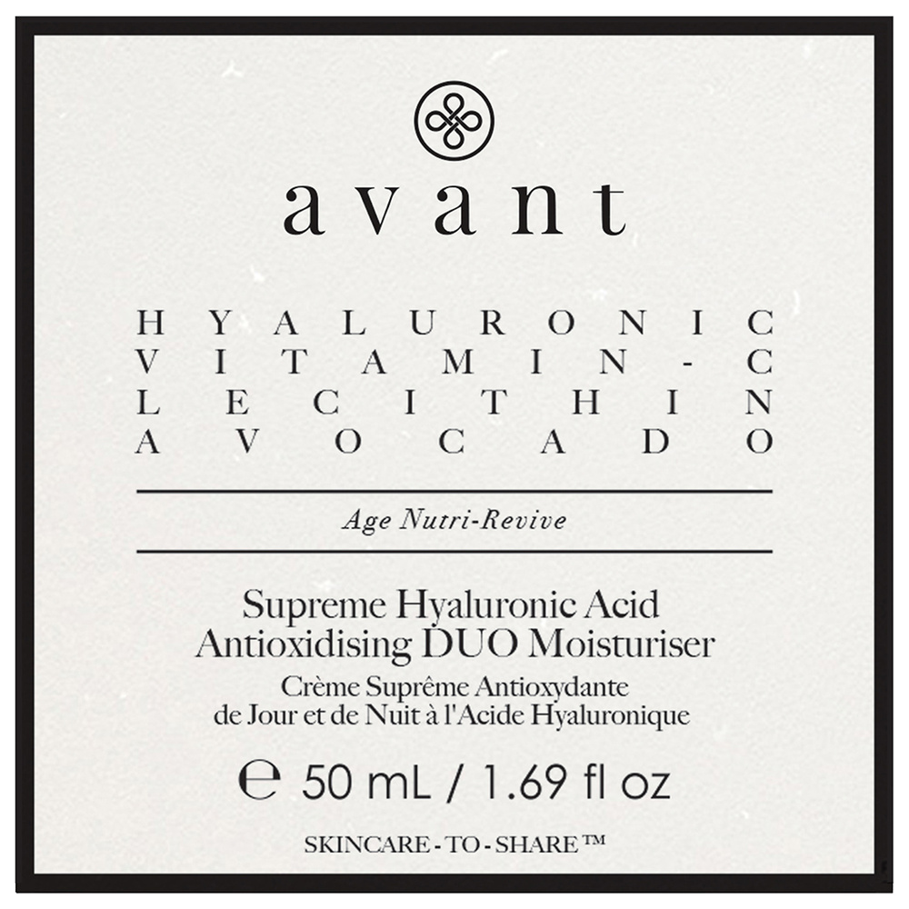 Avant Skincare Crème Suprême Anti-Oxidante de Jour et de Nuit à l'Acide Hyaluronique Crème de nuit