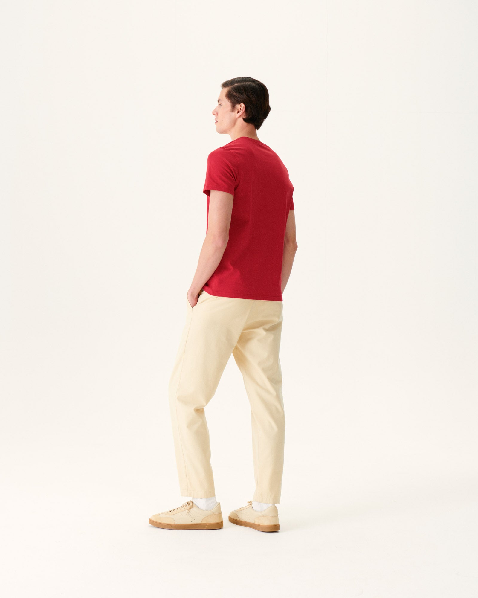 T-shirt homme en coton biologique Rouge Benito
