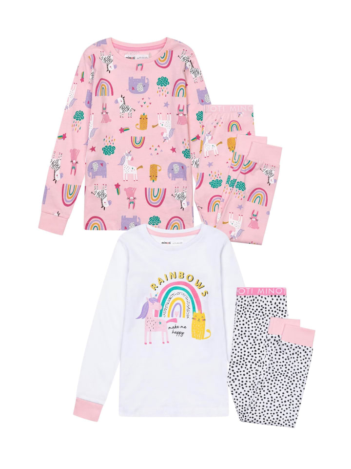 Minoti 2er-Set: Schlafanzug TG PYJ 45 in hellrosa günstig kaufen