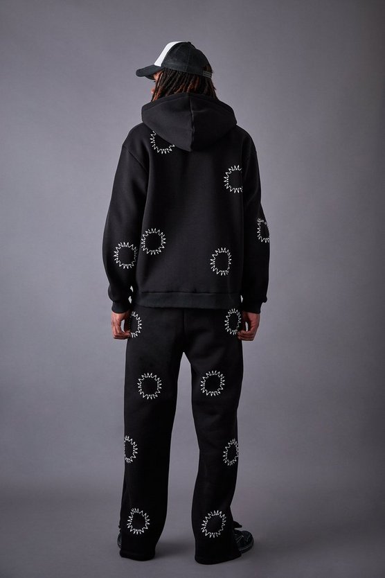 Oversize Man Dash Trainingsanzug mit Reißverschluss und geteiltem Saum