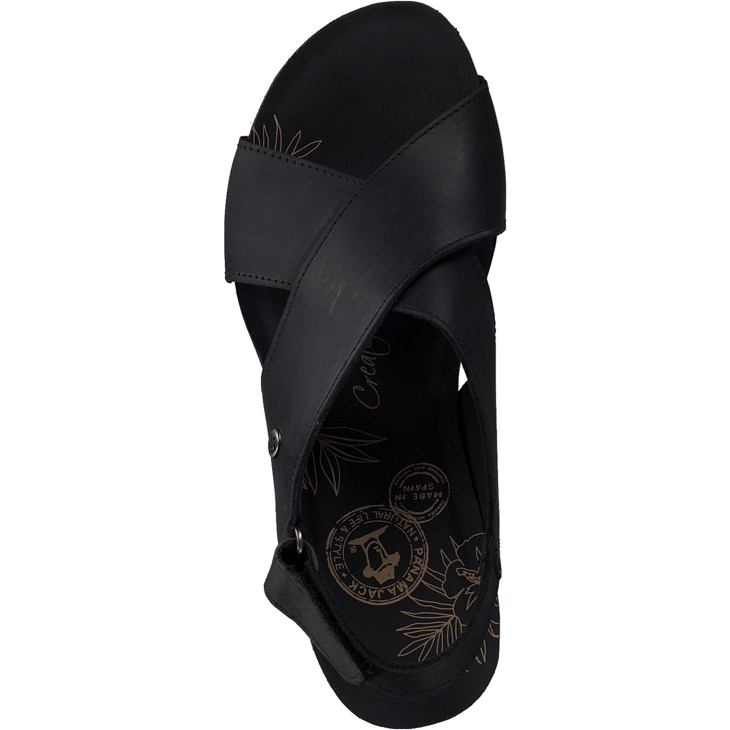 Panama Jack Valeska B, Keilsandaletten, Damen, Schwarz