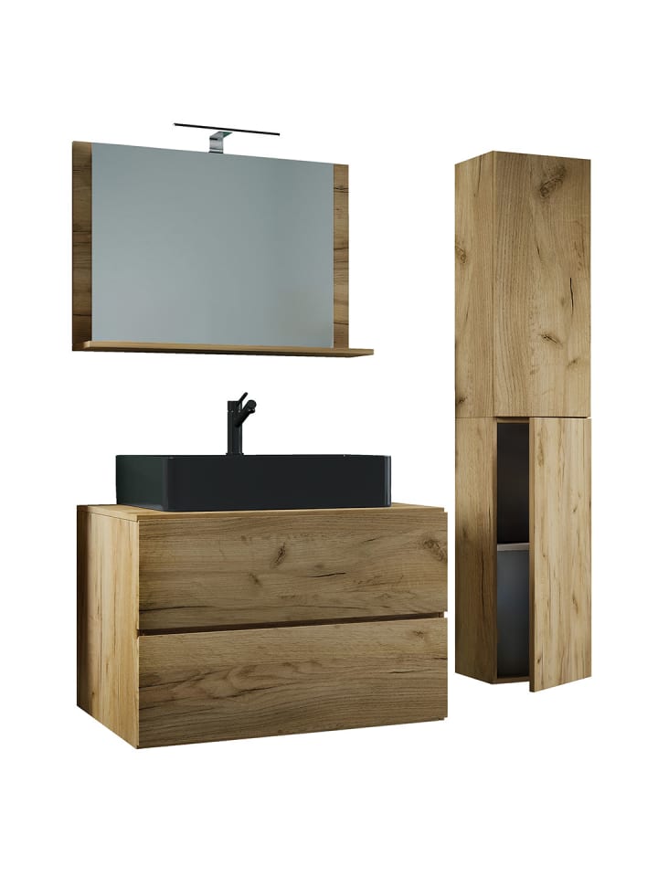 ebuy24 Badmöbelset LendasLBL Eiche Eiche dekor 114 x 52 cm günstig kaufen onesize