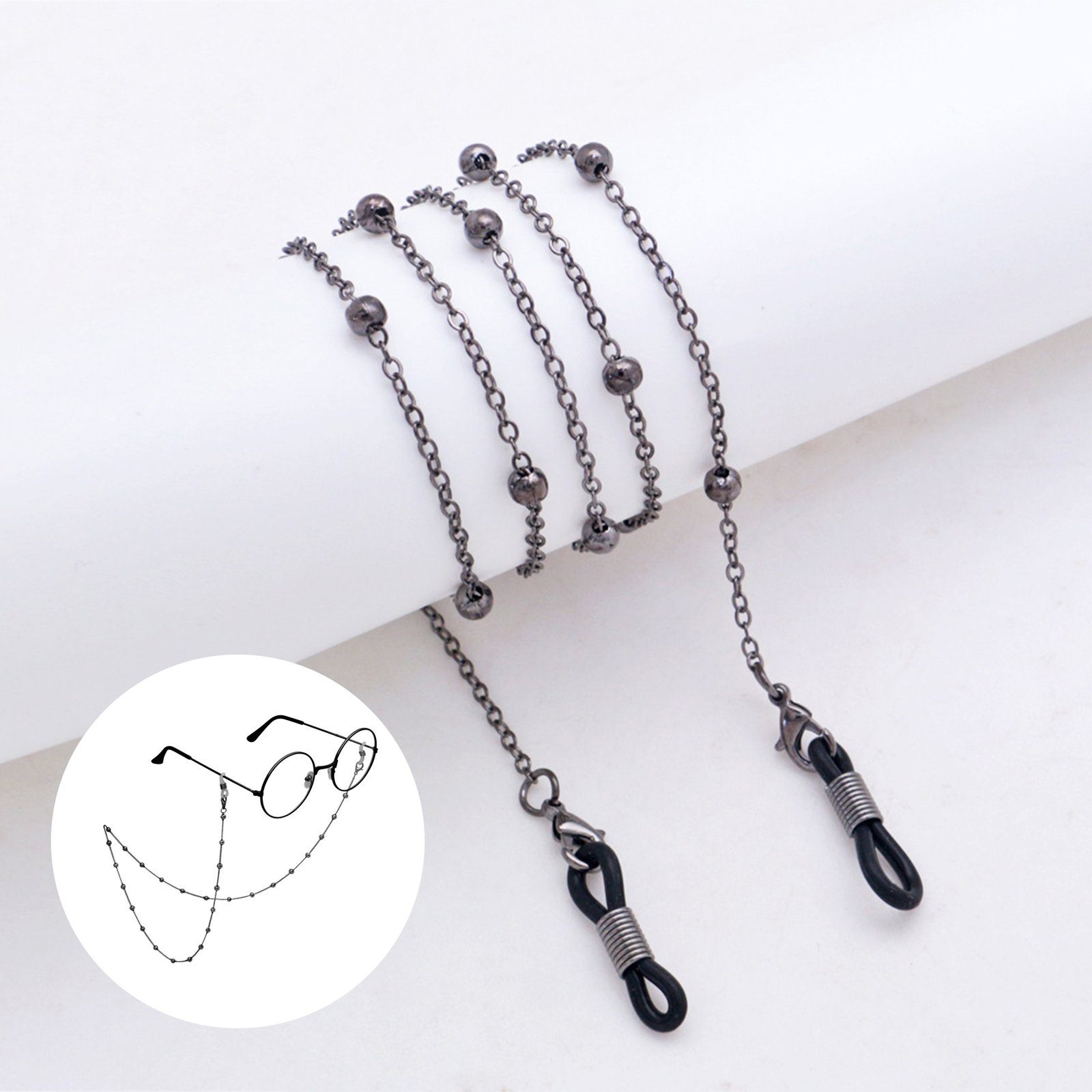 CALIYO Brillenkette Brillenkette für Damen, Perlenkette für Lesebrillen, Brillenhalter