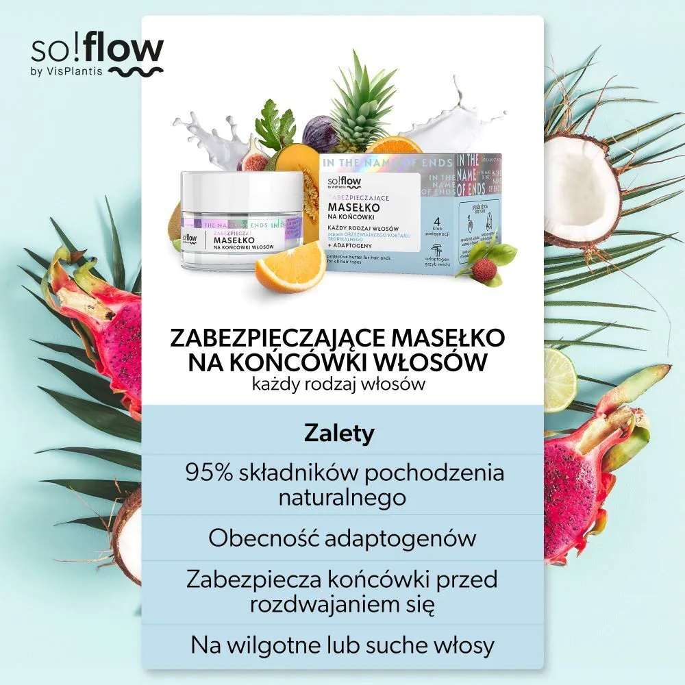 So!Flow plaukų galiukų apsaugos sviestas