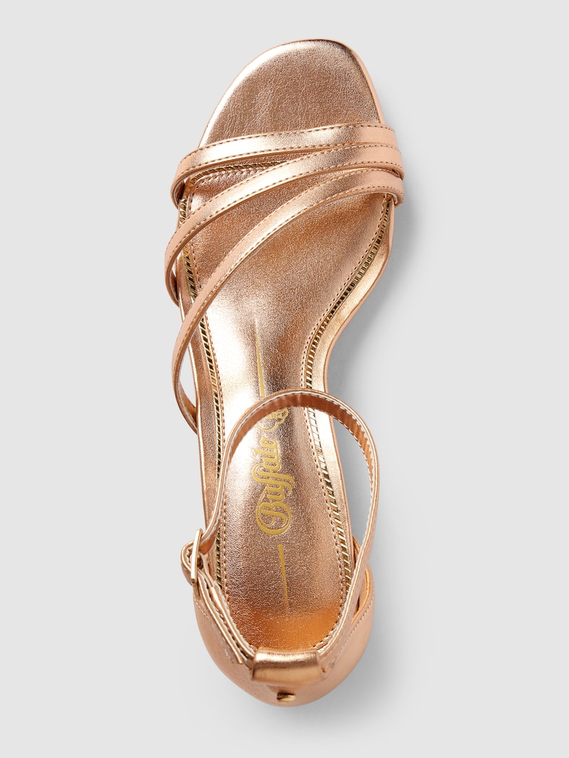 Sandalette mit Dornschließe Modell 'LILLY GRACE' in rose gold