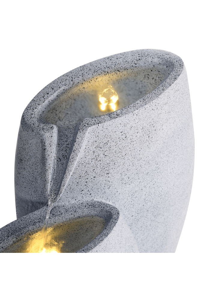 Beliani Gartenbrunnen ARKLE in Grau - (W) 63 x (H) 70 x (L) 28 cm günstig kaufen onesize