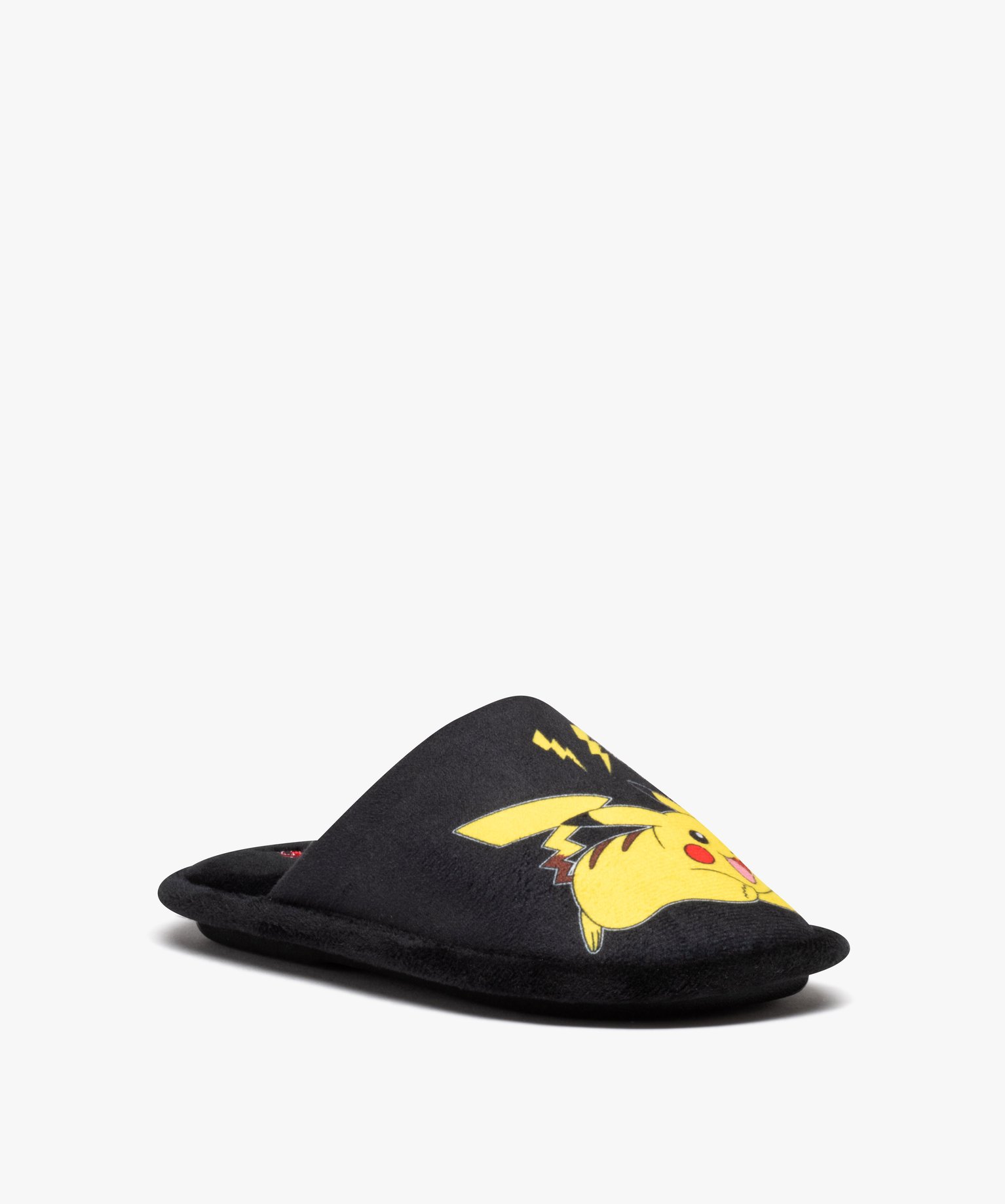 Chaussons Garçon en velours à enfiler - Pokemon noir | GEMO