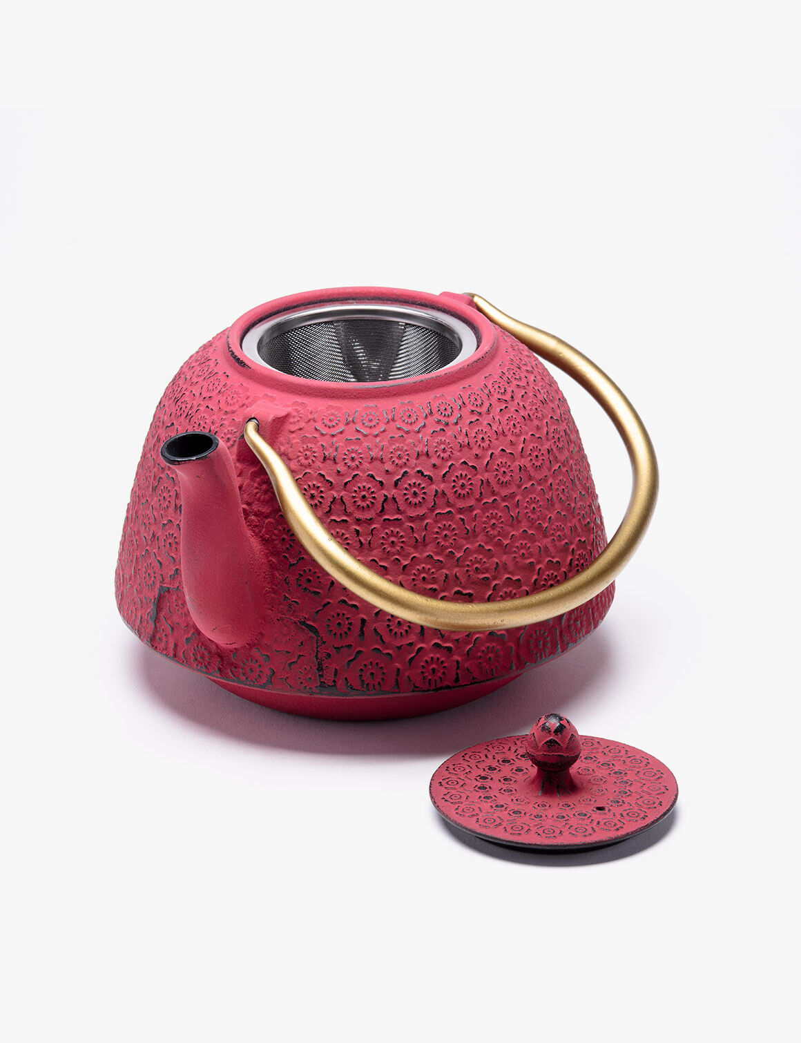 Théière Fonte de Chine  Huashu 1,3 L  Rouge