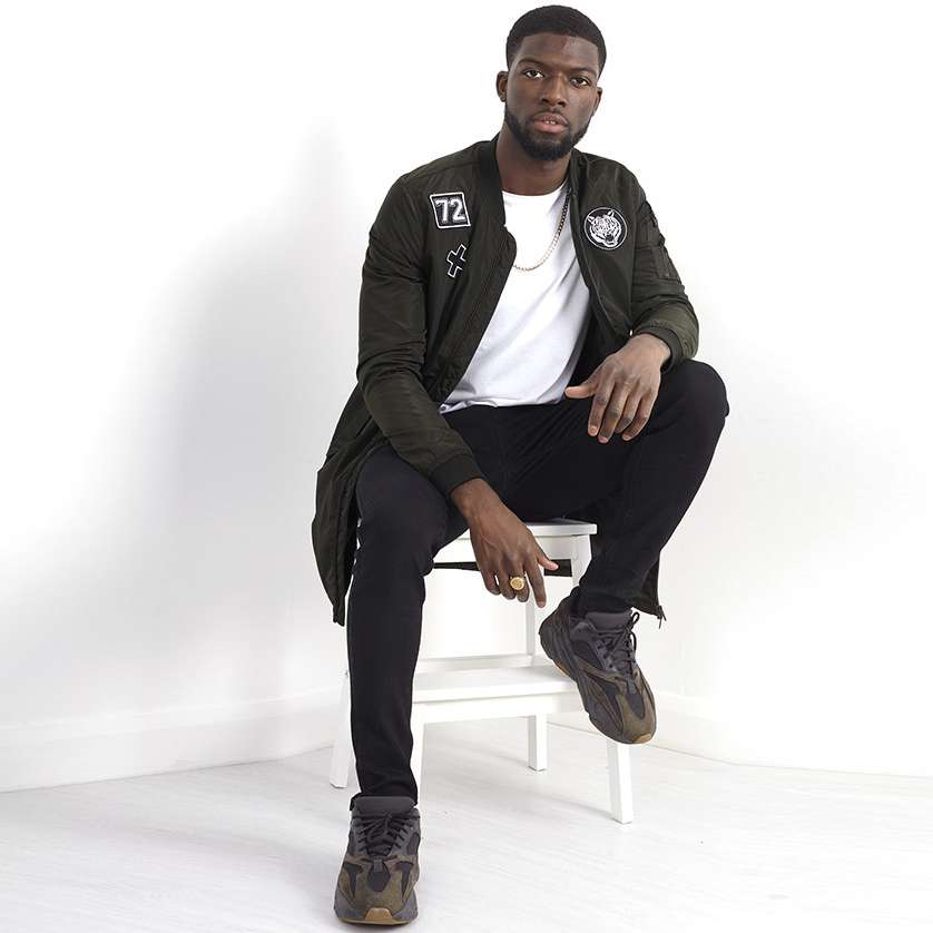 BRAVE SOUL Robinson Bagde Herren Kurzmantel MJK-ROBINSONBADG KHAKI
