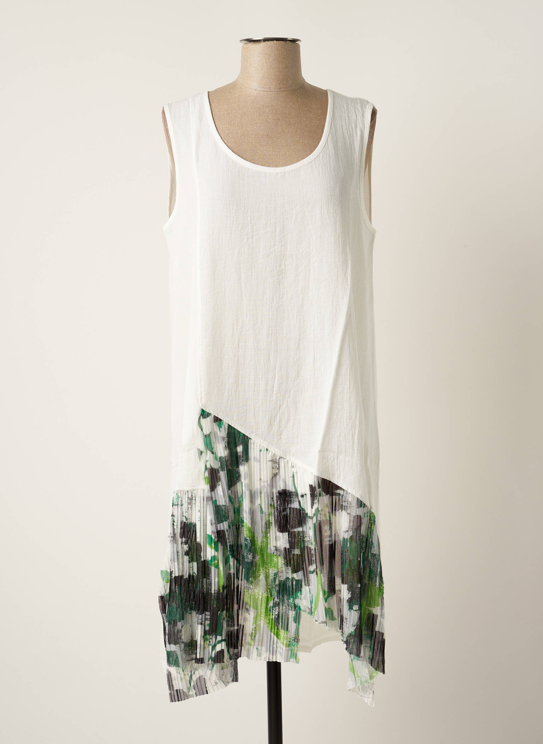 G Oze Tuniquesansmanche Femme couleur blanc