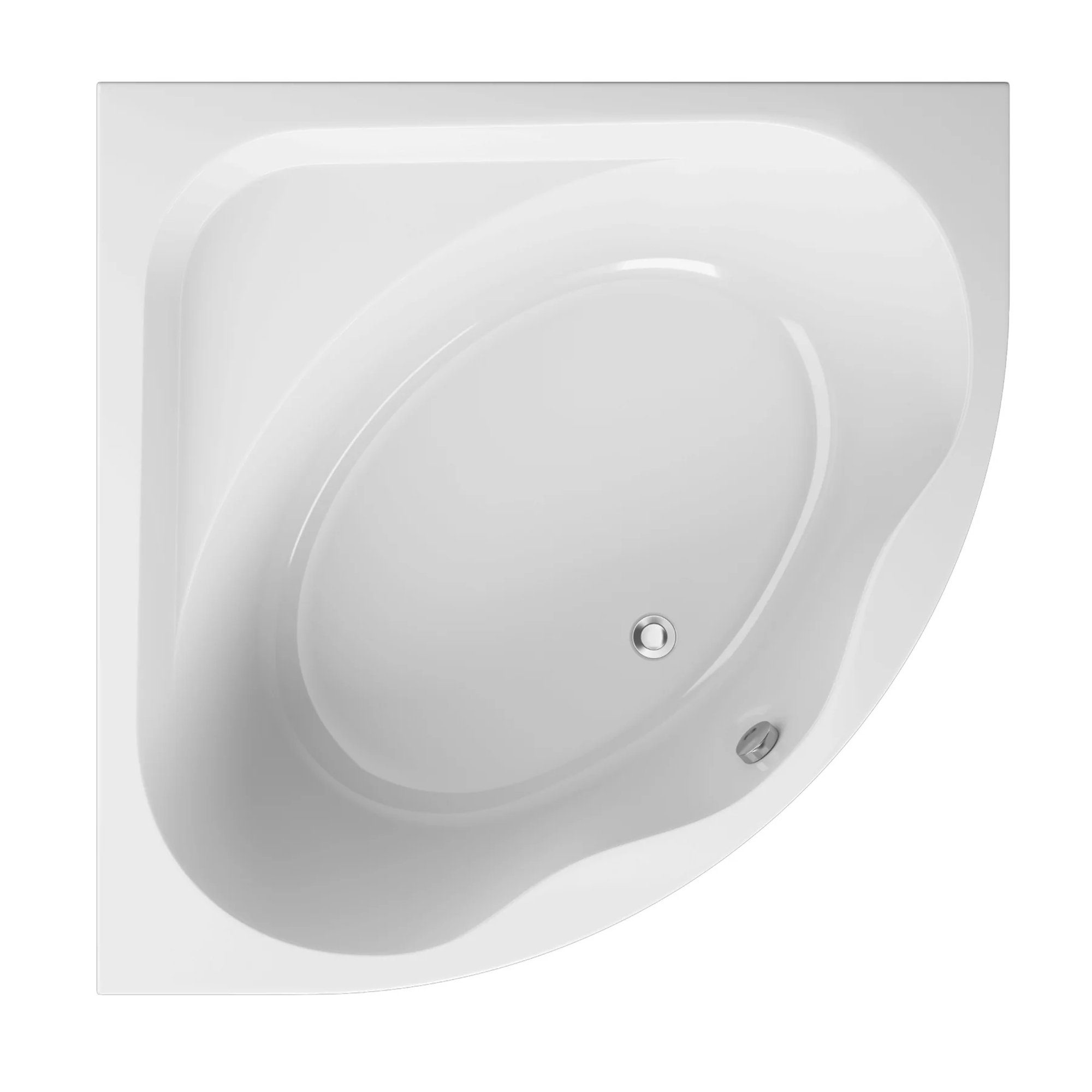 KOLMAN Badewanne Eckbadewanne Standard 150x150, Acrylschürze Styroporverkleidung, Ablauf VIEGA & Füße GRATIS
