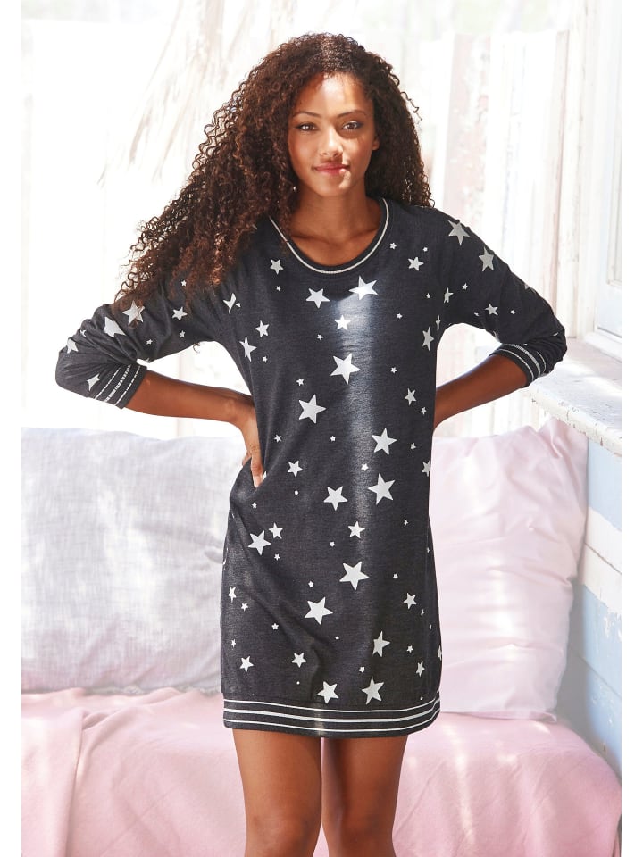 VIVANCE DREAMS Sleepshirt in schwarz- weiß günstig kaufen