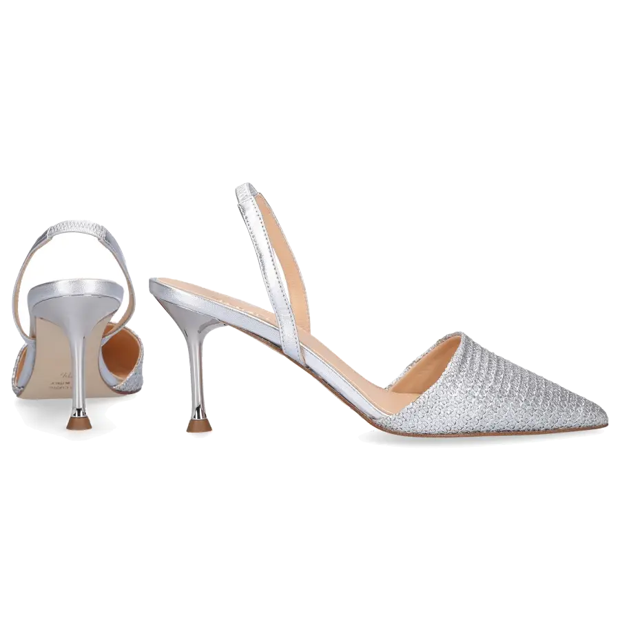 EN AVANT - Slingpumps 1046 Kalbsleder - silber