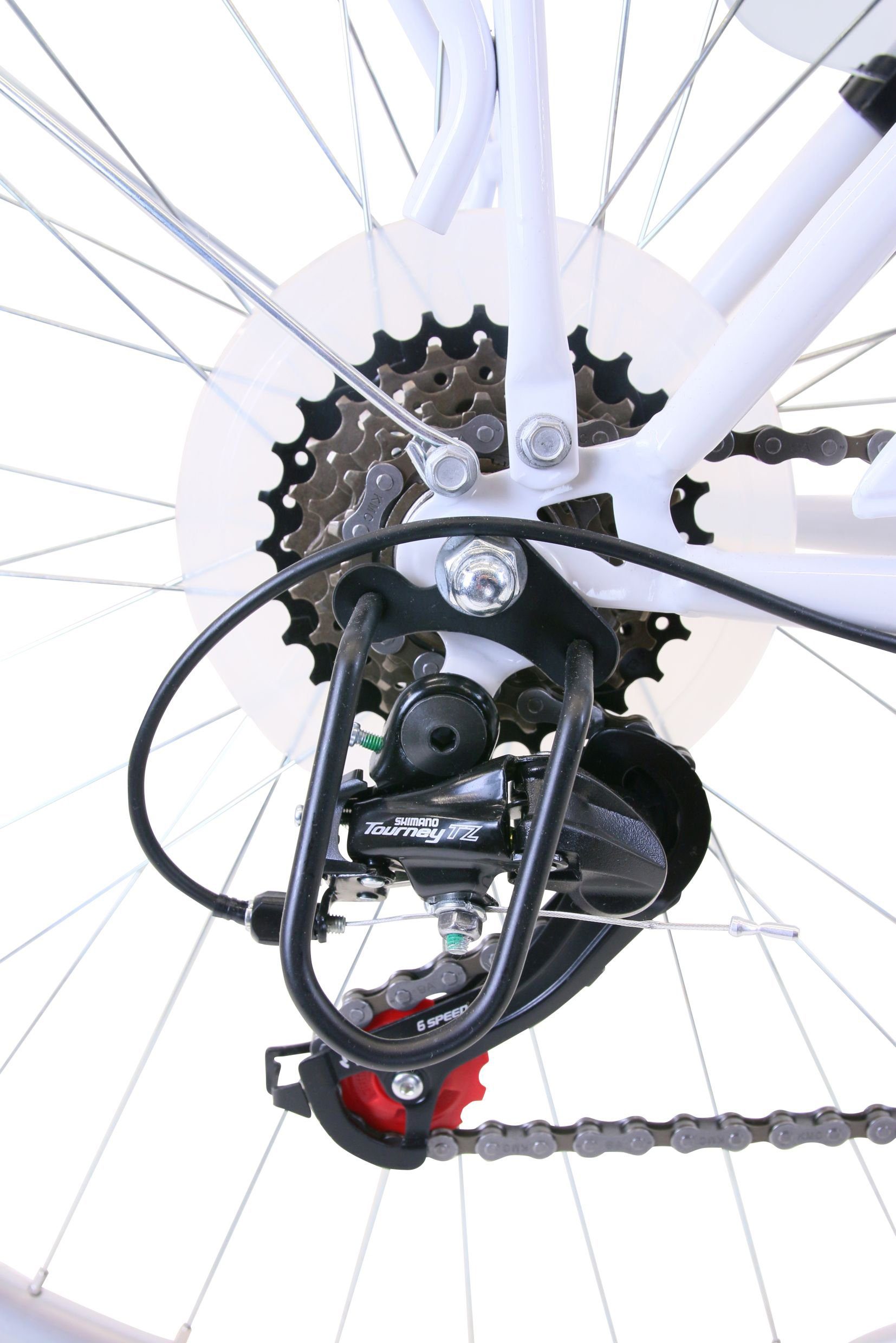 Performance Cityrad, 6 Gang Shimano TOURNEY TZ 500 Schaltwerk, Kettenschaltung