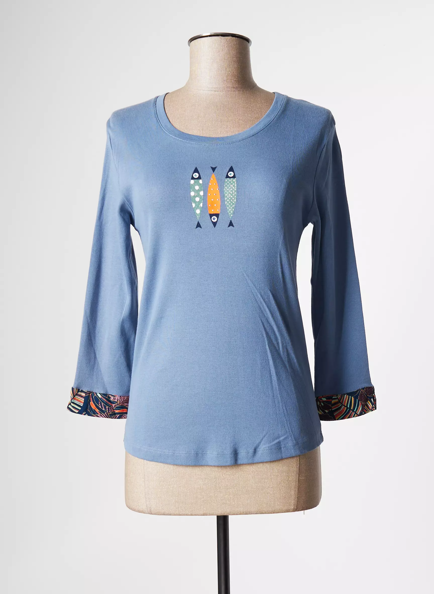Thalassa Tshirts Femme couleur bleu