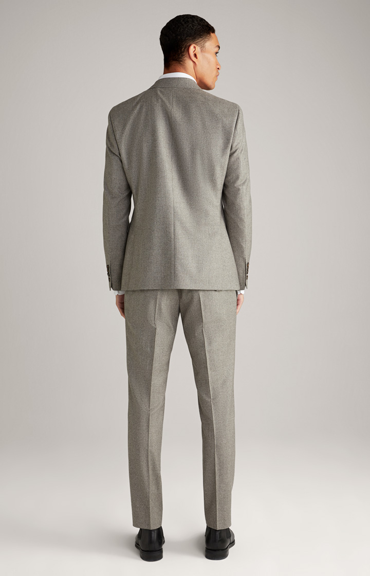 Flanell-Anzug Haspar-Bloom in Beige gemustert