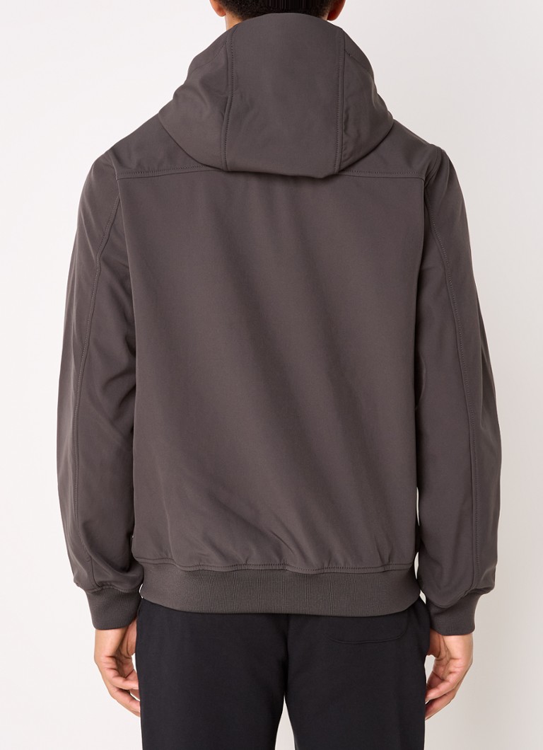 Lyle & Scott Tonal softshell jacket with hood and zip pockets
