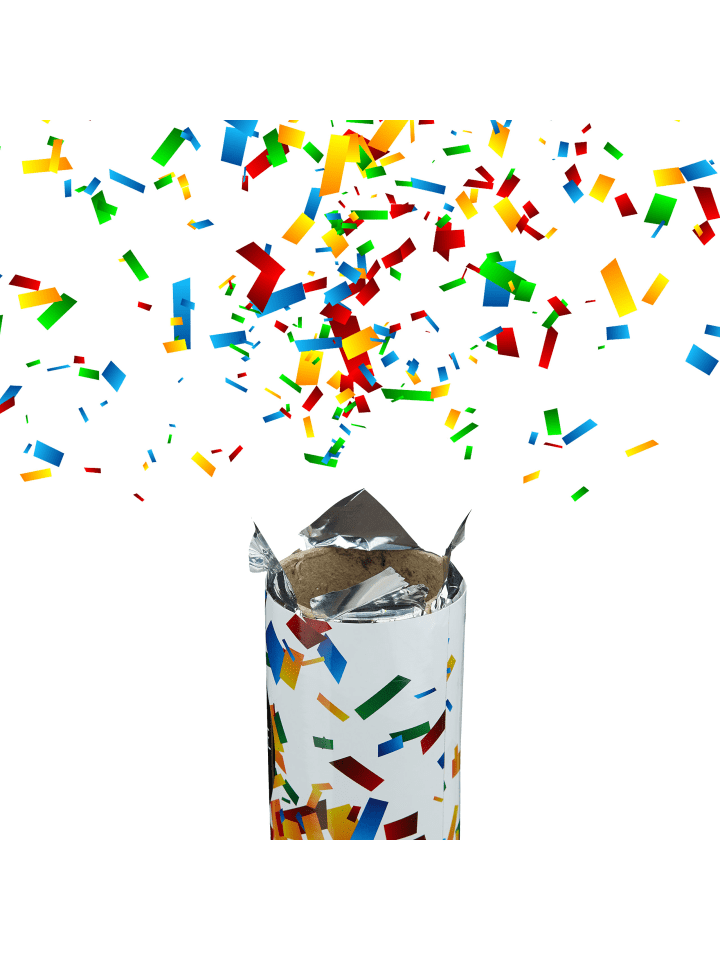 relaxdays Party Popper Streifen in Bunt - 40 cm günstig kaufen onesize