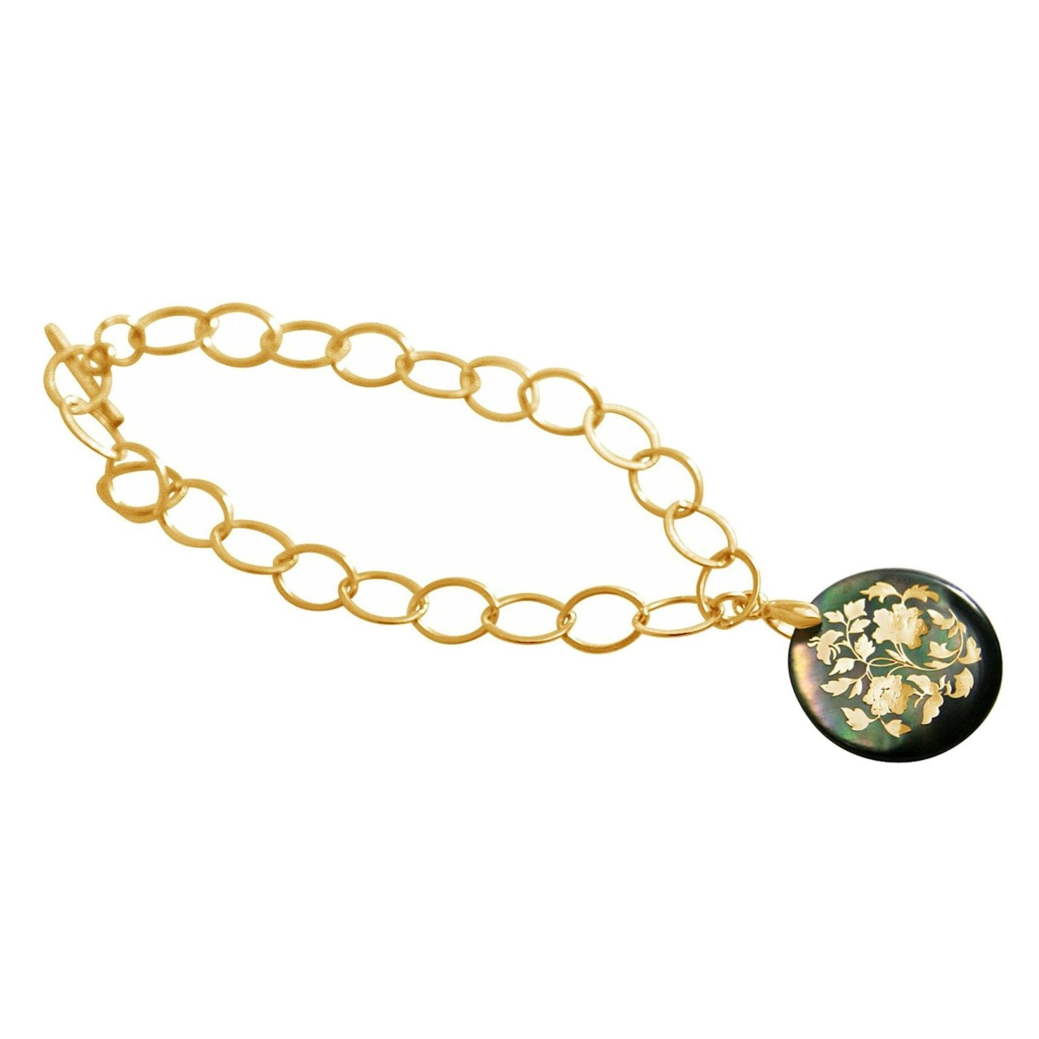 Armband 'Perlmutt Medaillon'