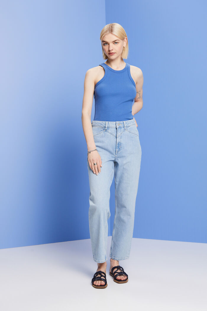 Verkürzte Jeans in Dad-Passform
