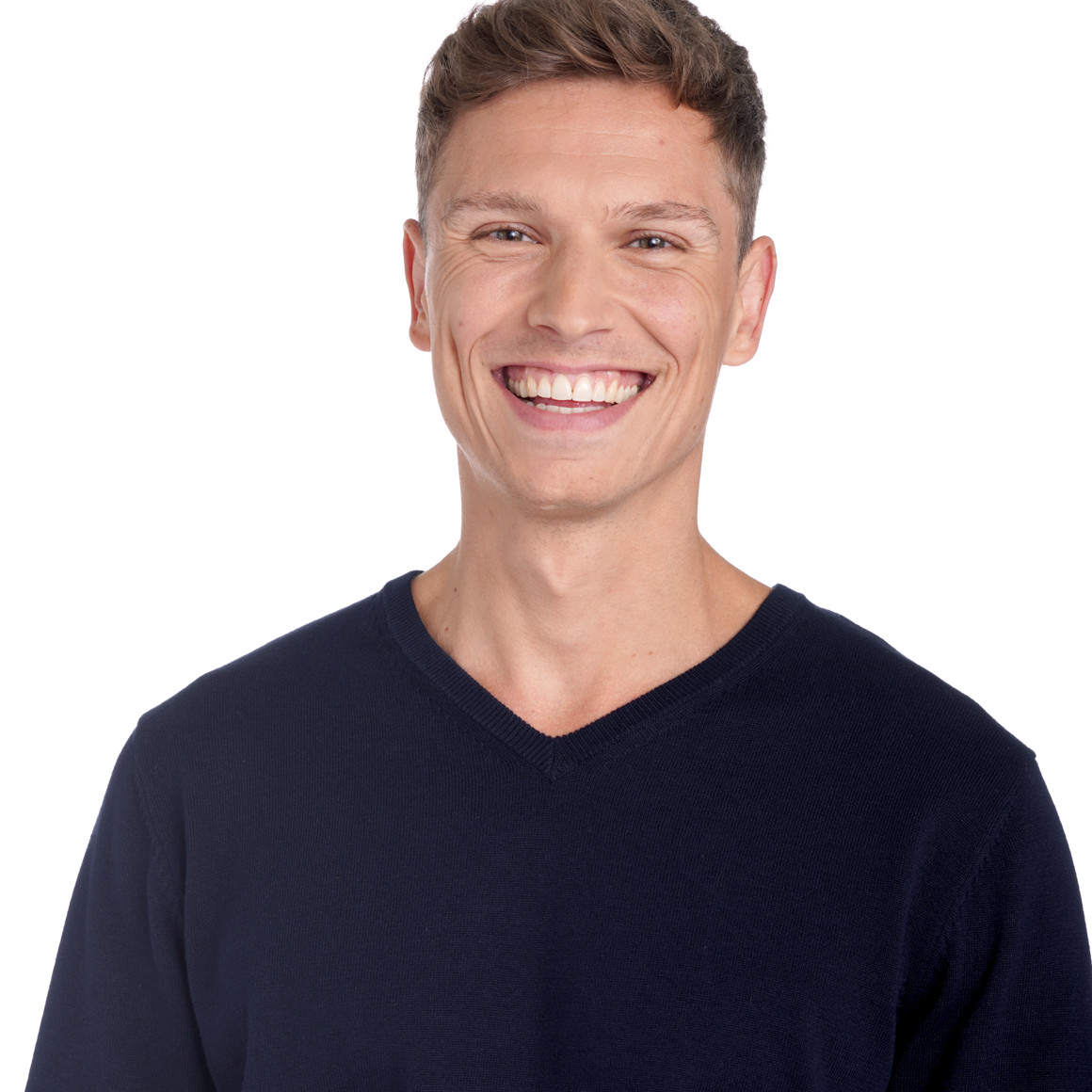 Herren Feinstrickpullover mit V-Ausschnitt