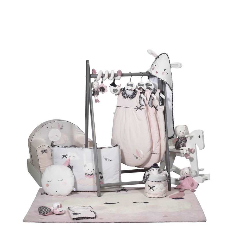 Doudou lapin grand modèle Miss fleur de lune