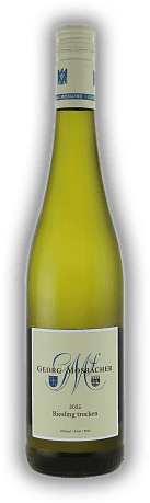 Georg Mosbacher, Riesling trocken, VDP.GUTSWEIN, 2022, Pfalz  Georg Mosbacher, Riesling trocken, VDP.GUTSWEIN, 2022, Pfalz  Ein absolut typischer Pfälzer Riesling. Jahrgang 2022 - 0,75	 Liter - Vol 11,5%