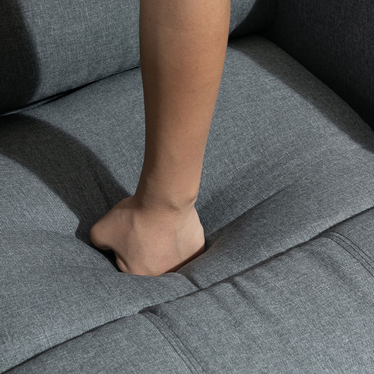 HOMCOM Massagesessel Massagestuhl Aufstehfunktion Wärmefunktion Leinen