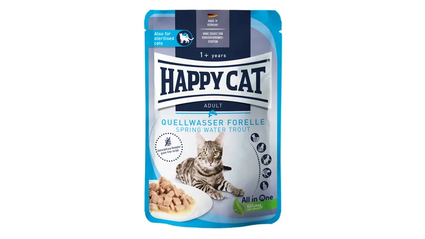 Happy Cat Katzennassfutter Culinary Adult Quellwasser Forelle 85 g