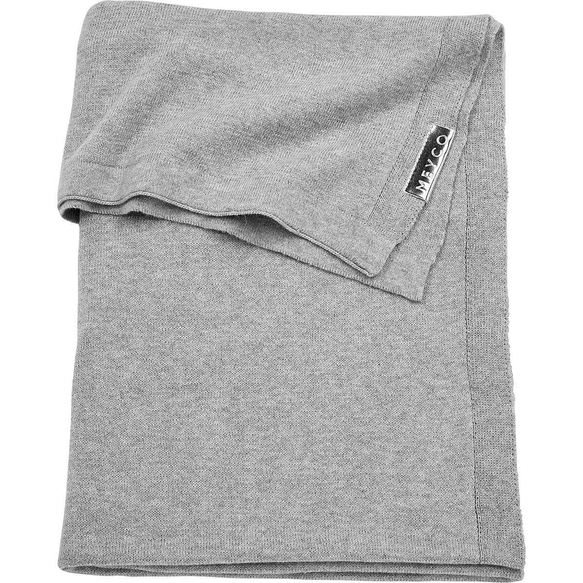 Kinderdecke Knit Basic, grau, 75 x 100 cm