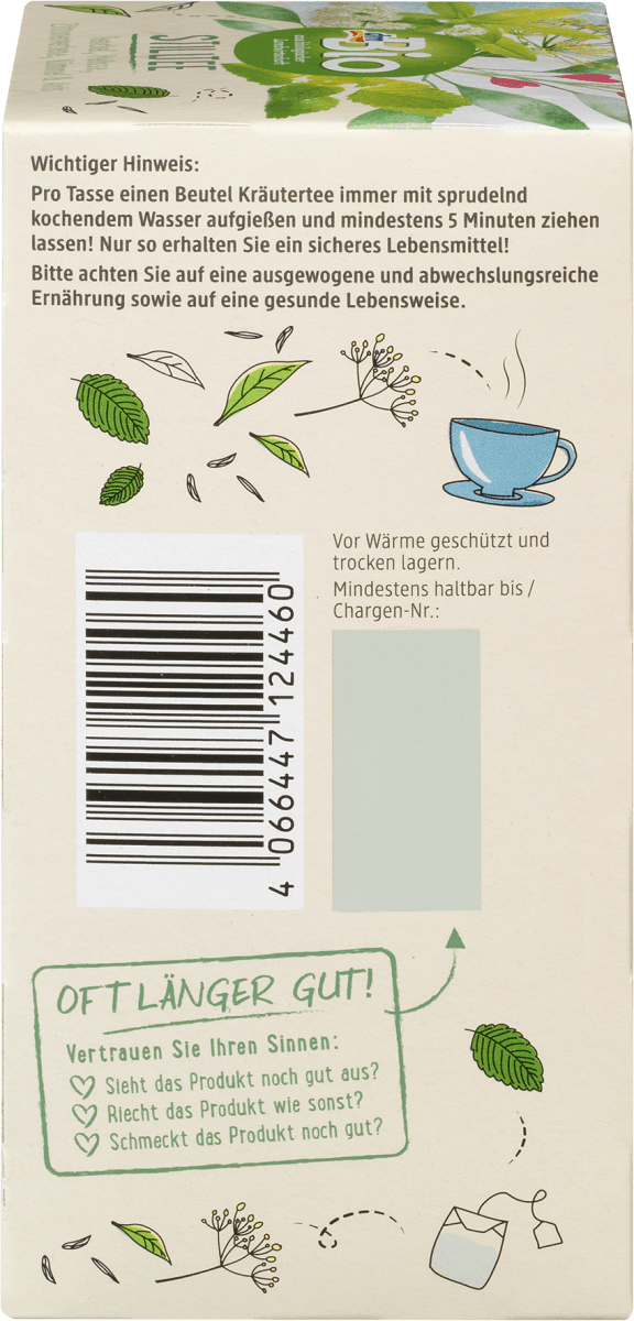Stilltee Fenchel, Melisse, Zitronenverbene, Kümmel & Anis (20 Beutel), 30 g